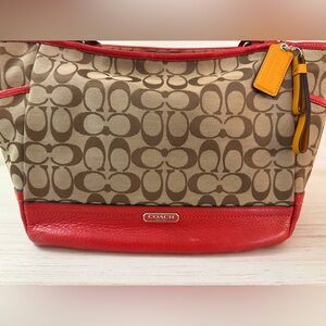 Coach Park Signature Carrie Tote